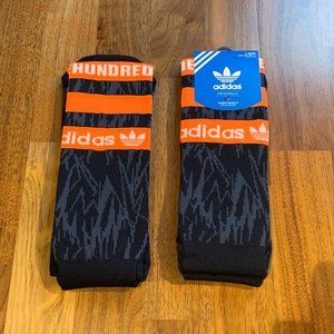 NWT Lot of 2 Adidas x The Hundreds knee high socks